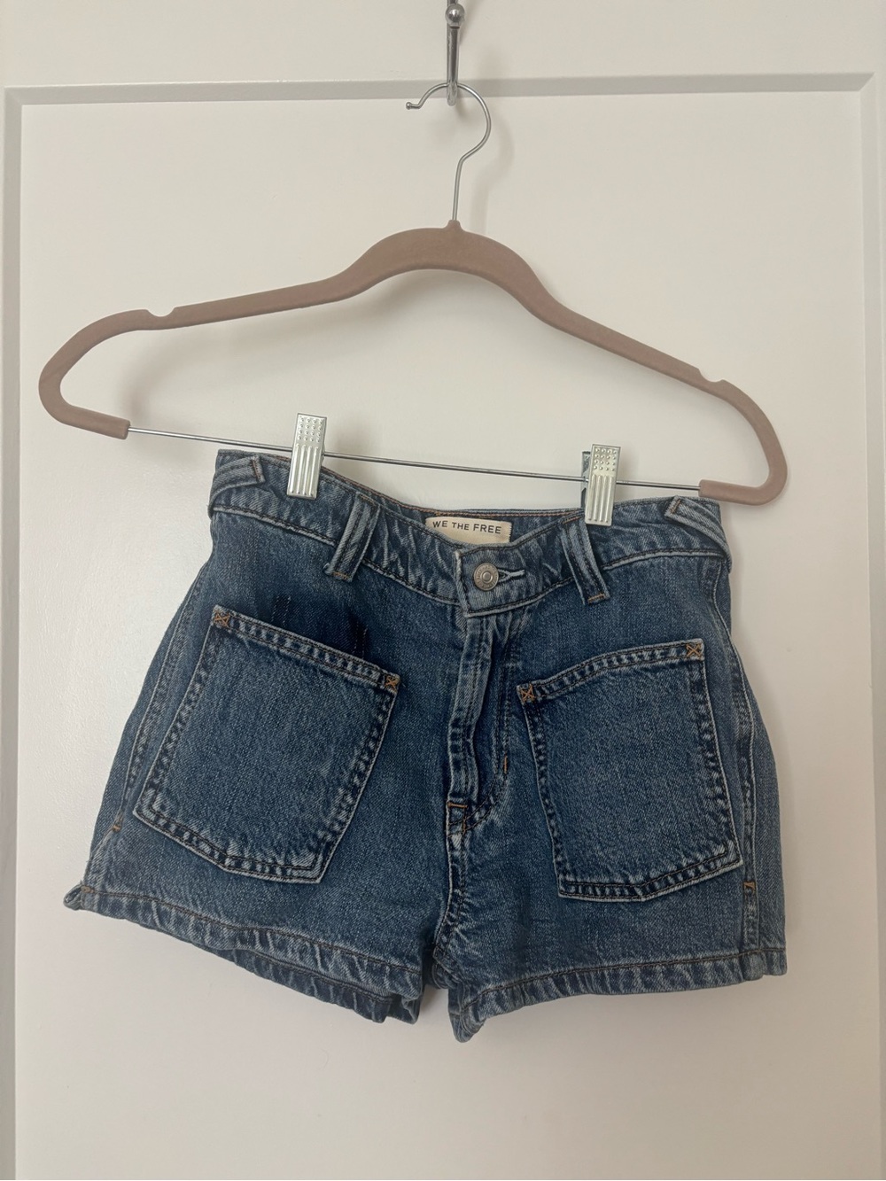 WE THE FREE High-Rise Blue Denim Jeans - Blue size 24 barely worn